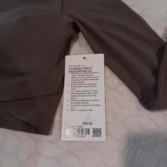 lululemon Align Asymmetrical Long-Sleeve Shirt - Picture 6 of 10